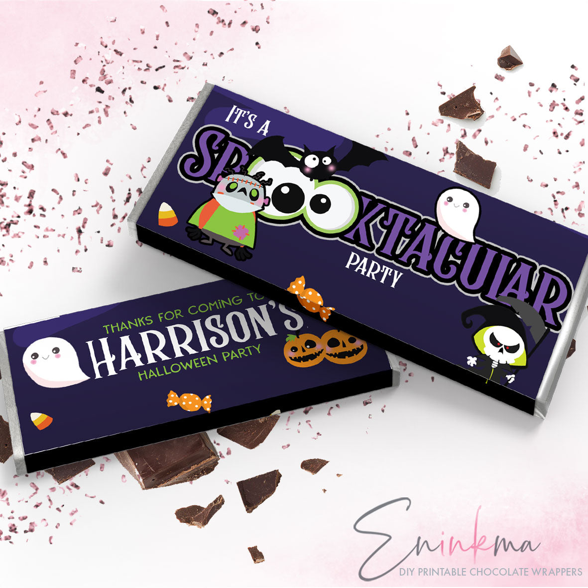 Spooktacular Halloween Chocolate Wrappers