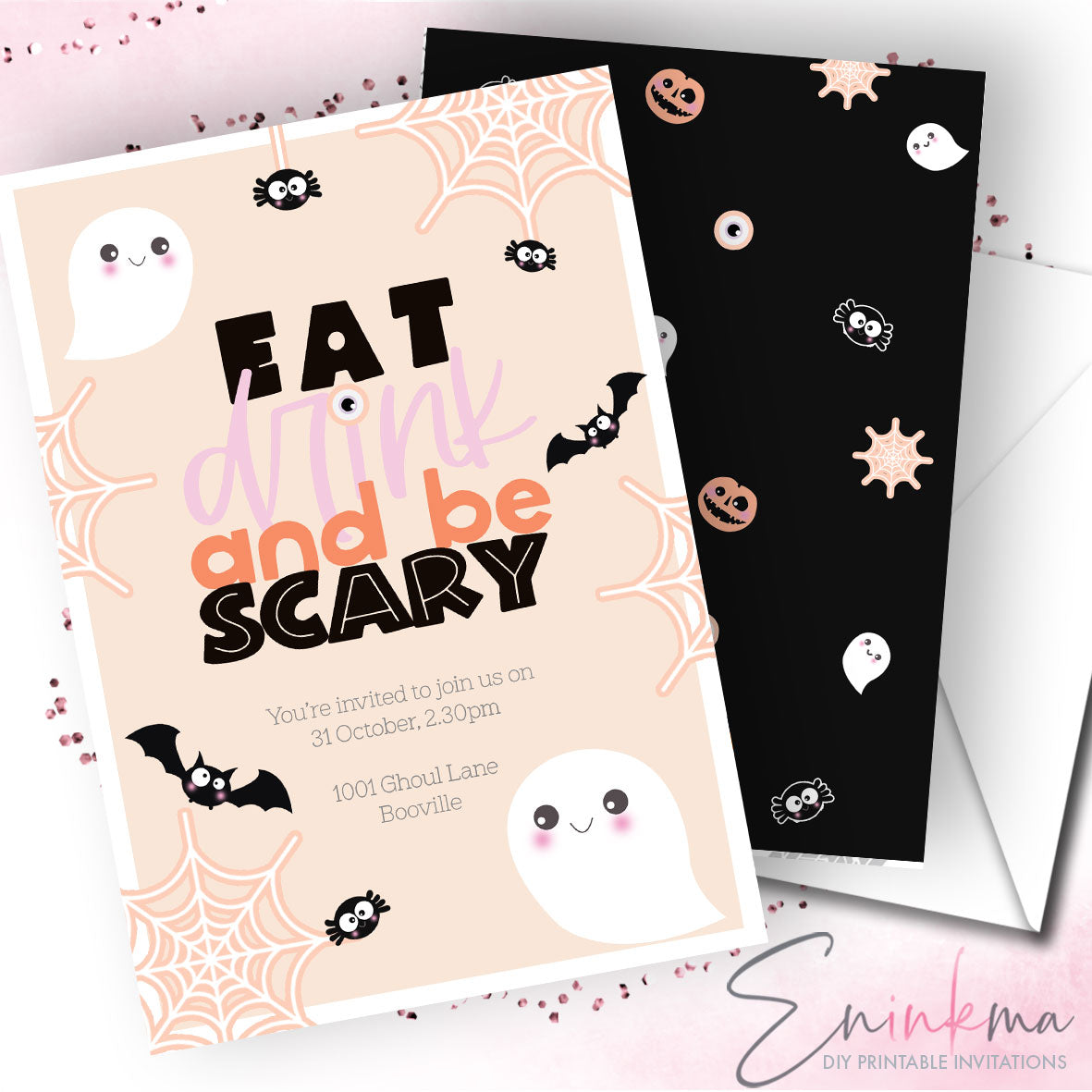 Boo-tiful Halloween Invitations