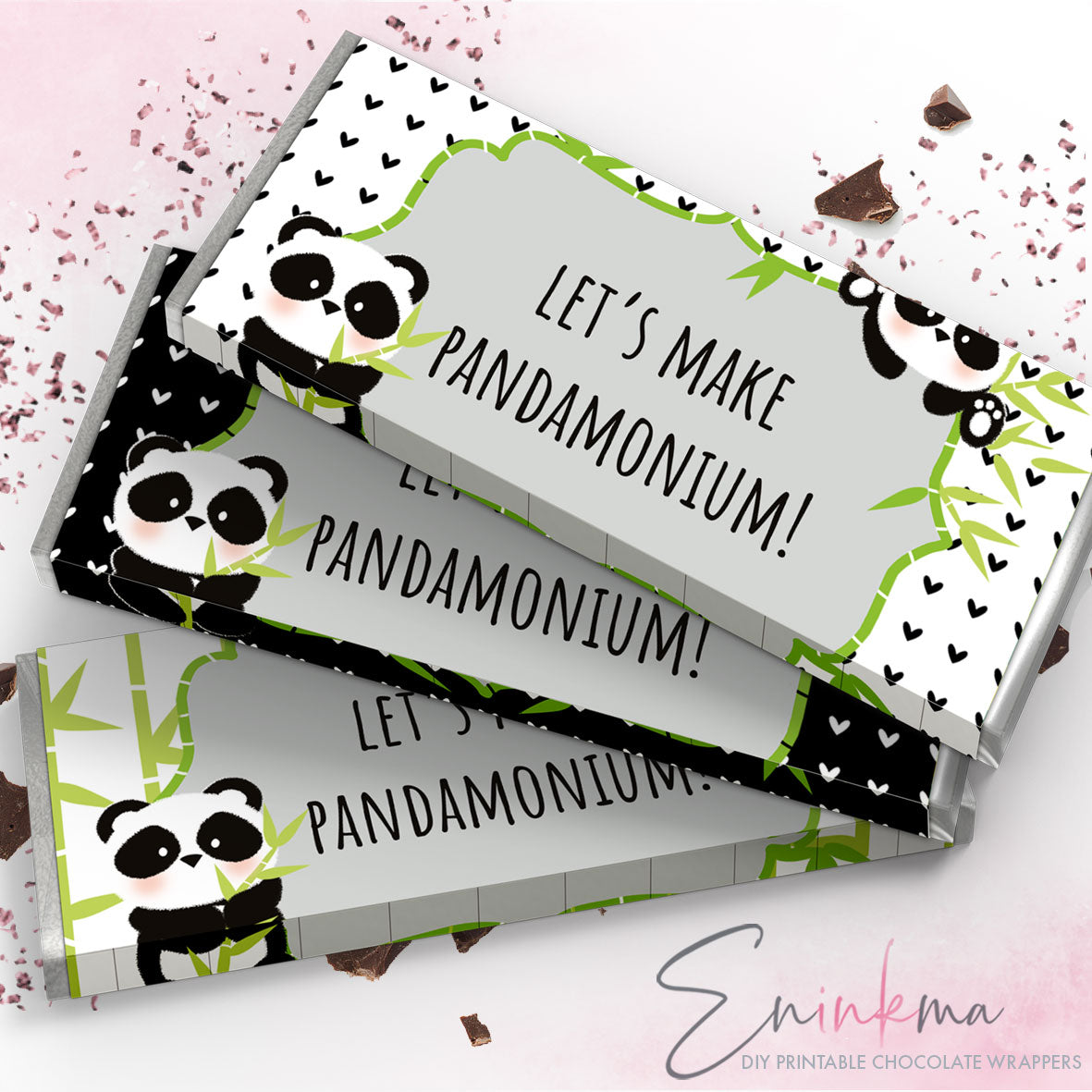 Panda Chocolate Wrappers