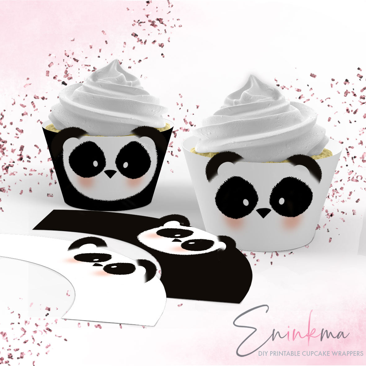 Panda Cupcake Wrappers